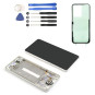 A33 5G A336B Display Touchscreen mit Rahmen (weiß) - Reparaturset