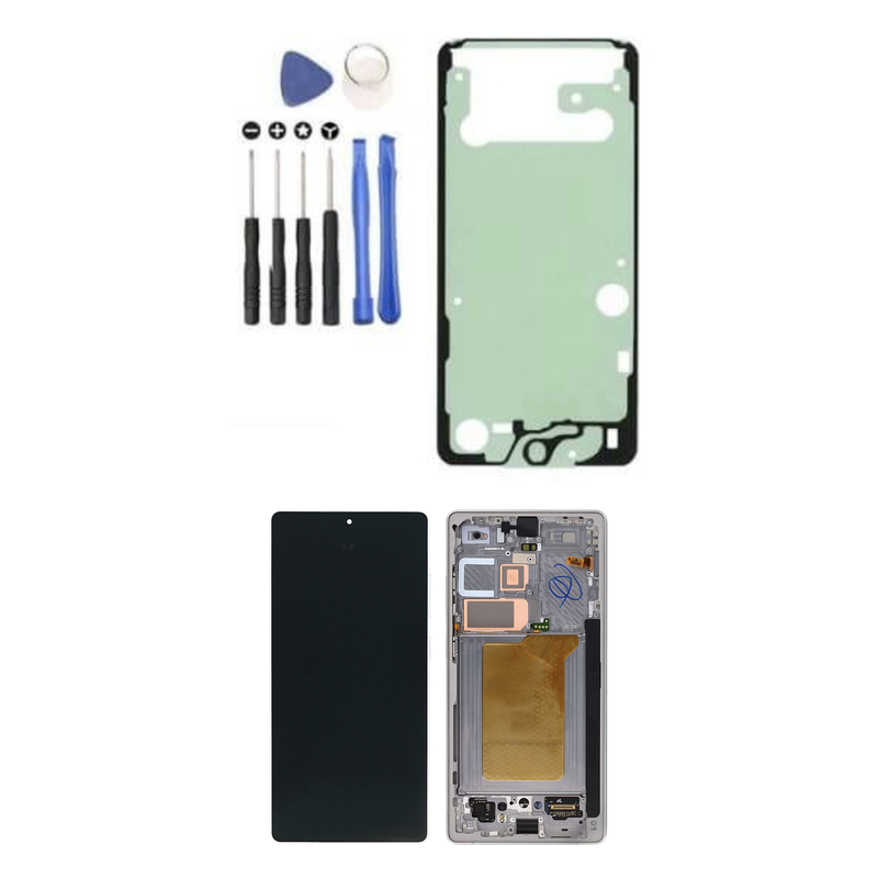 Original Samsung Galaxy S25 Ultra Display Titanium Silver mit Werkzeugset.