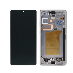 Original Samsung Galaxy S25 Ultra Komplettbildschirm Rahmen Titanium Silver GH82-36387A.