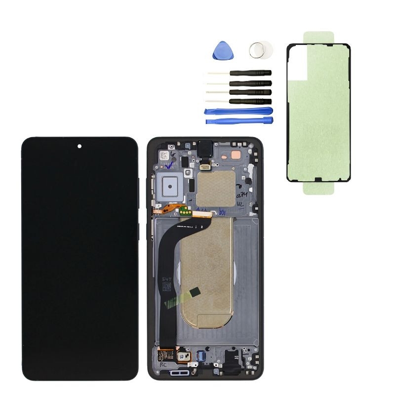 Samsung Galaxy S25 Edge S937B Display mit Rahmen (Titanium Jetblack) - Service Pack
