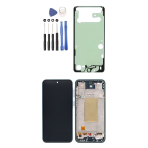 Galaxy A37 Display mit Rahmen Graygreen inkl. Werkzeugset und Klebestreifen